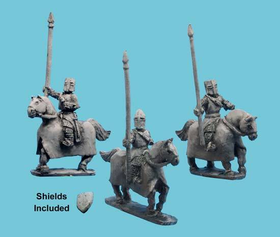 Mounted Knights on Barded Horses